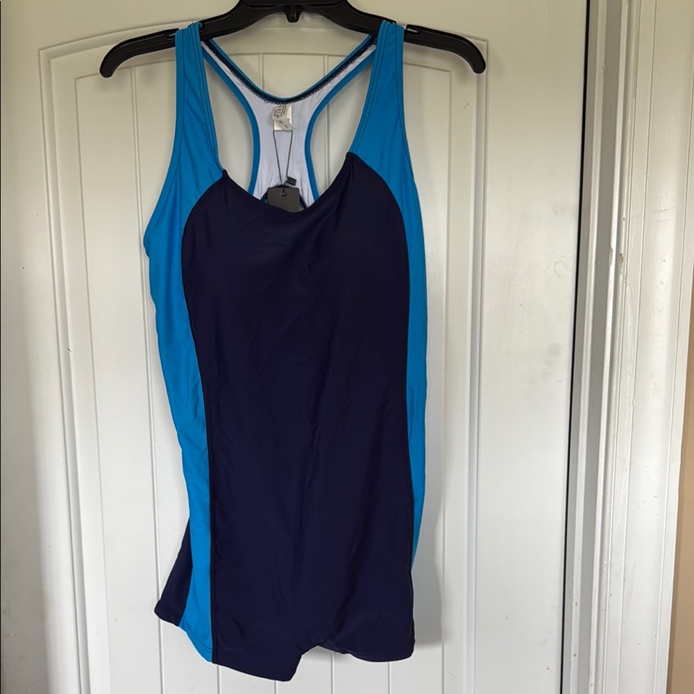 Aqua Eve One Piece Tank/Shorts Swim Suit
